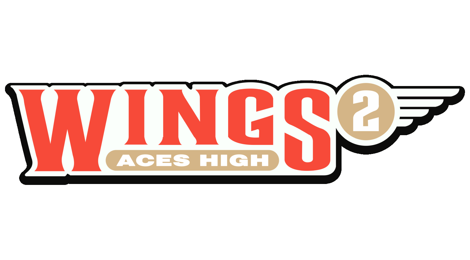 Wings 2 Aces High logo for Super Nintendo